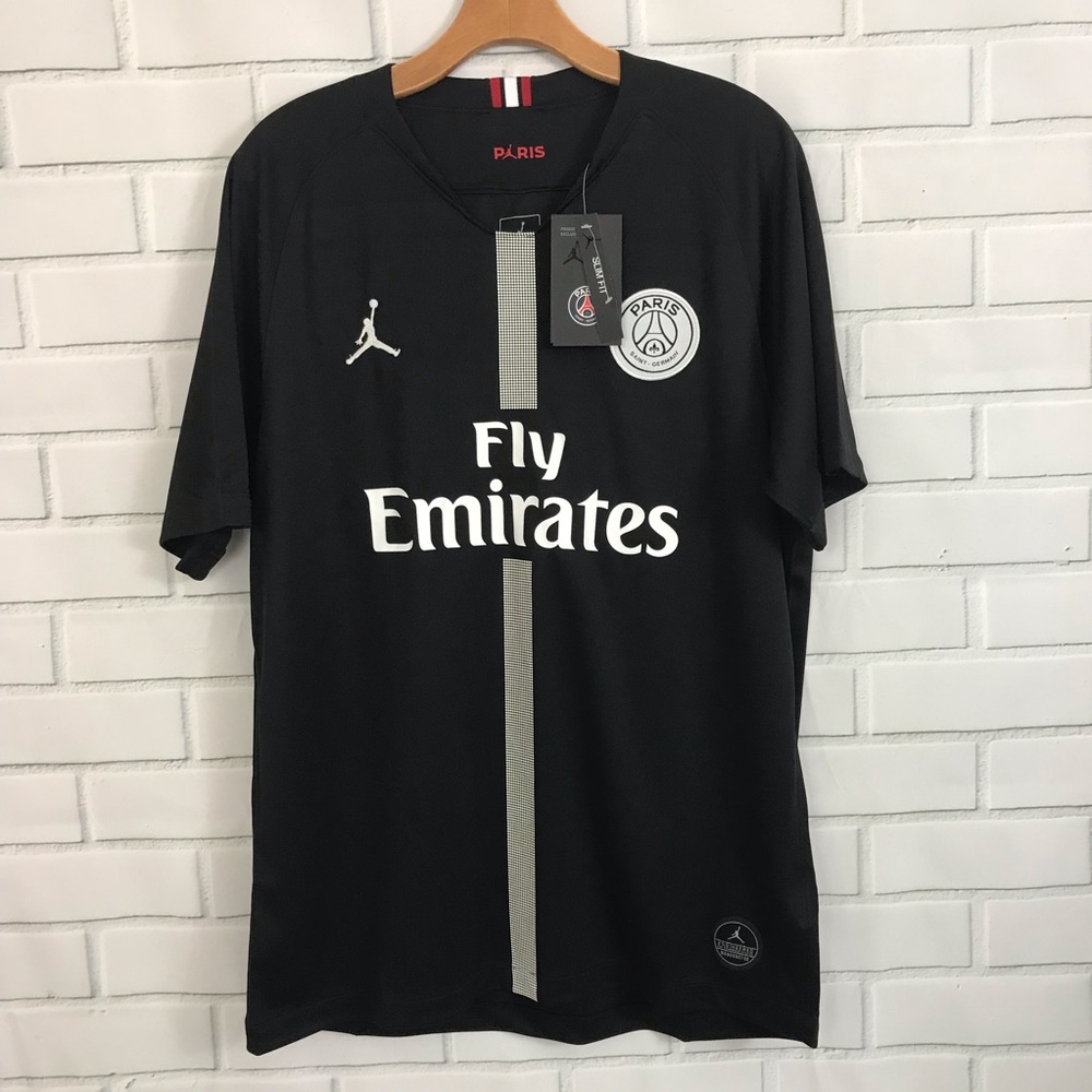 Jordan Paris Soccer PSG Saint Germain Jersey Shirt - Picture 2 of 8